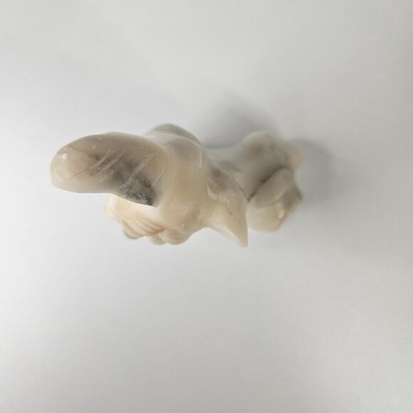 Vintage Alabaster Stone Dog Scottish Terrier Mid-century Signed 3.5" - Picture 5 of 8